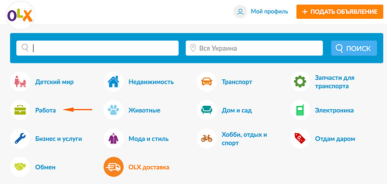 Вакансії на OLX