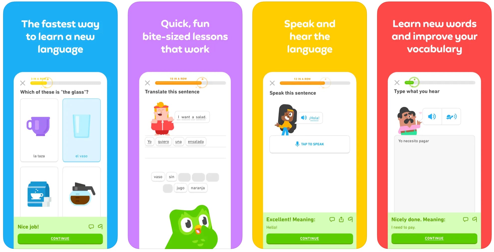 Додаток Duolingo для покращення словникового запасу іноземних слів
